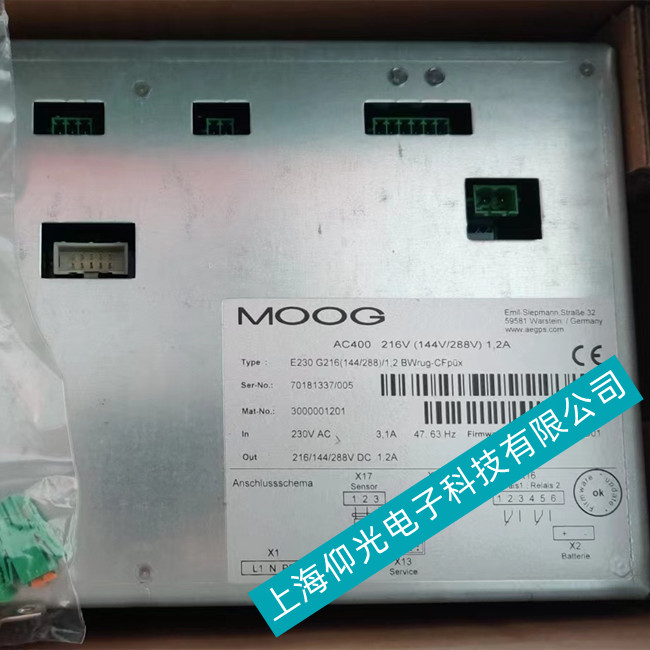 德國穆格MOOG電源維修AC400 E230G216所有故障